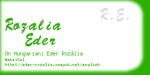 rozalia eder business card