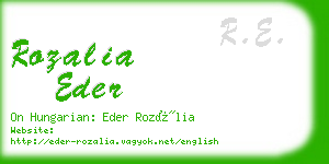 rozalia eder business card